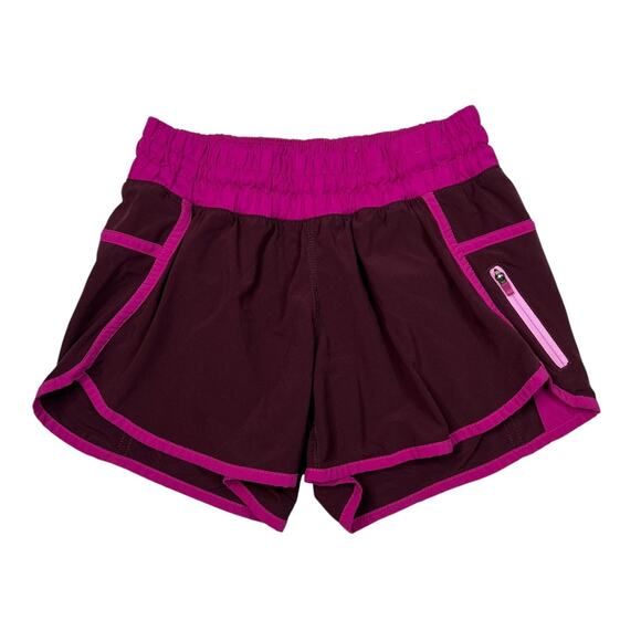 Lululemon Tracker Shorts III Running Built In Liner Bordeaux Drama Raspberry 4 - Picture 1 of 5